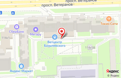 Бон-аппетит на проспекте Ветеранов на карте