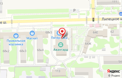 Аптека Надежда-Фарм в Тамбове на карте