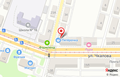 Банкомат КУБ на улице Чкалова, 21 на карте