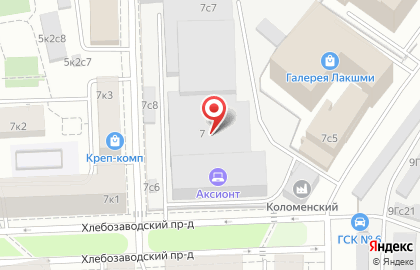 Булочно-кондитерский комбинат Коломенский в Хлебозаводском проезде на карте
