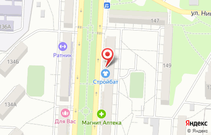 Магазин разливного пива Порт №1 в Кировском районе на карте