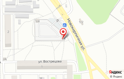 Хлебодар на улице Вострецова на карте