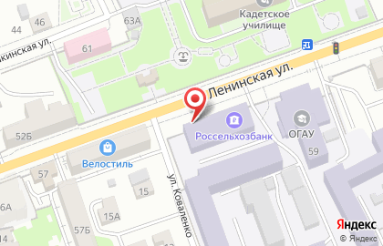Банкомат Россельхозбанк на Ленинской улице на карте