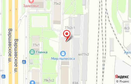 Московский дом общественных организаций на метро Варшавская на карте