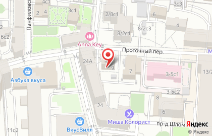 Школа танцев ТанцКласс (Наш Арбат) в Проточном переулке на карте