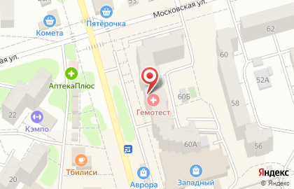 Магазин Мир Подарков на Московской улице на карте