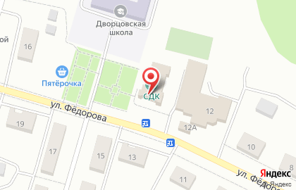Библиотека с. Дворцы на карте