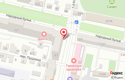 Туристическая компания Спутник на улице Пушкина на карте