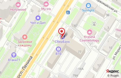 Рекламно-производственная компания Сити-Формат в Центральном районе на карте