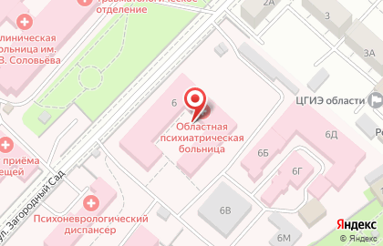 Центр реабилитации наркозависимых "Решение" на улице Загородный Сад на карте