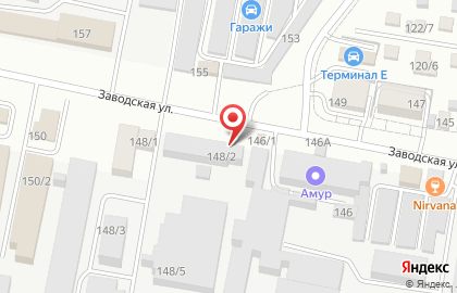 Шиномонтажная мастерская на Заводской улице на карте