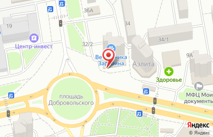Магазин мясной продукции на улице Добровольского на карте