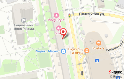 Банкомат ВТБ на Планерной улице, 7 к 1 на карте