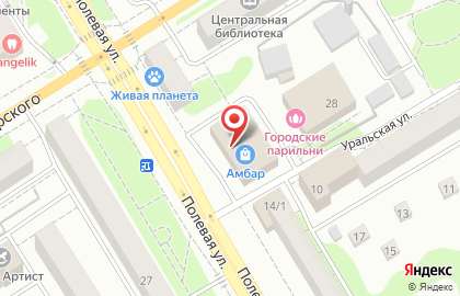 Магазин бытовой техники и электроники Норд на Полевой улице на карте