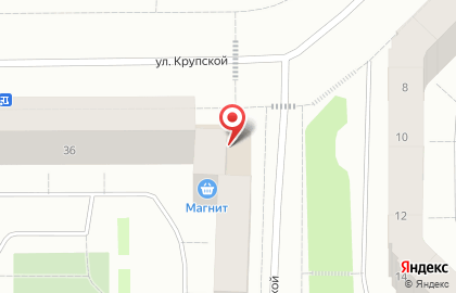 Пивная карта бар и магазин разливного пива на улице Крупской на карте