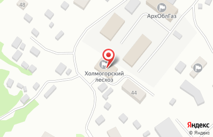 Холмогорское лесничество на улице Шубина на карте