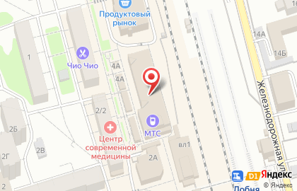 Сеть магазинов подарков Красный Куб на улице Маяковского в Лобне на карте