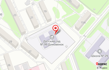 Детский сад Домовенок №99 на улице Добровольского на карте