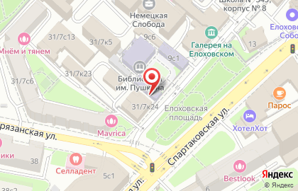 Санкт-Петербургская школа красоты Эколь на Новорязанской улице на карте