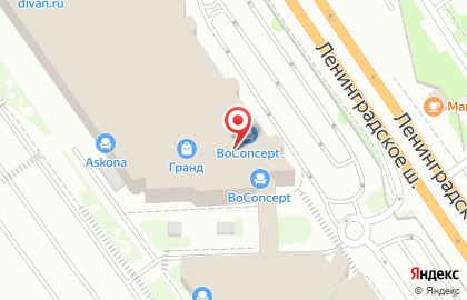 Калинка мебельная фабрика на Ленинградском шоссе на карте