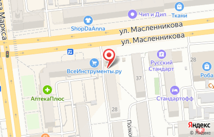 Юкка на улице Масленникова на карте