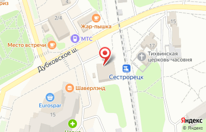 Информационно-туристический центр г. Сестрорецка на карте