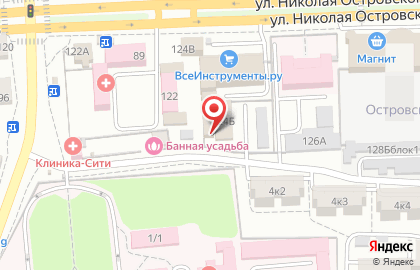 Астраханская региональная общественная организация по защите прав потребителей Защита на улице Николая Островского на карте
