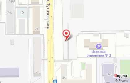 Алая Роза на улице Тухачевского на карте