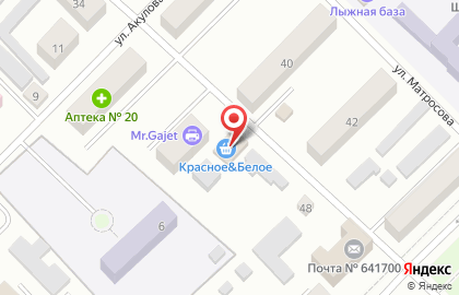Красное & Белое в Кургане на карте