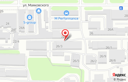 Оптовая фирма на улице Маяковского на карте
