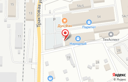 Торговый дом Народный в Железнодорожном районе на карте