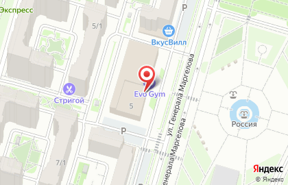 Спортивный комплекс evo gym на карте