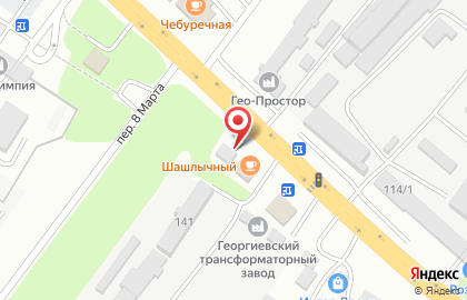 Кафе Шашлычный двор на Октябрьской улице на карте