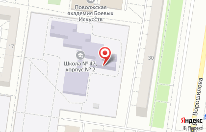 Средняя общеобразовательная школа №64 в Автозаводском районе на карте