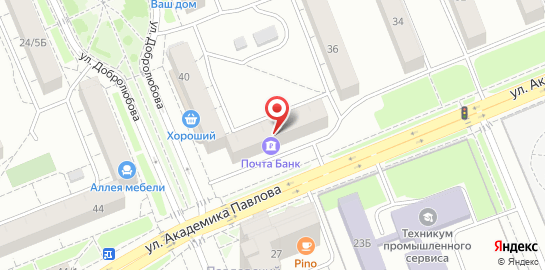 Автошкола Драйв на улице Академика Павлова на карте