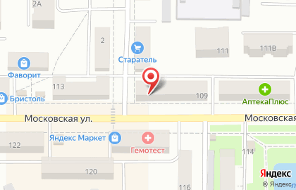 Микрофинансовая организация Деньги Актив на Московской улице на карте