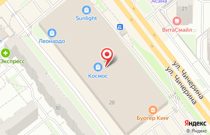 Торгово-развлекательный комплекс Космос в Калининском районе на карте