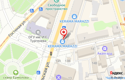 Магазин керамической плитки и керамического гранита Kerama Marazzi на улице Карла Маркса на карте