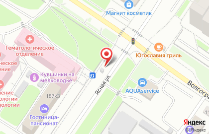Киоск по продаже фастфудной продукции на Волгоградской улице на карте