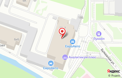 МПС-СЕРВИС на Бумажной улице на карте