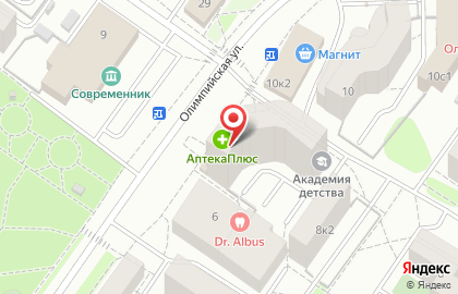 Спортивный магазин SkiBike на Олимпийской улице на карте