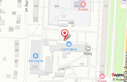 Союз в Кировском районе на карте