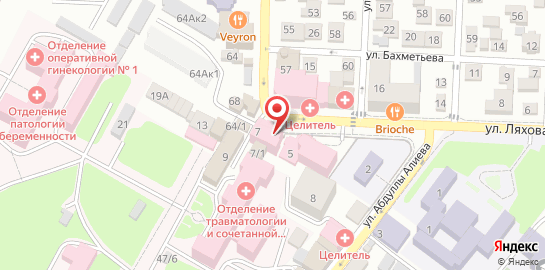 Медицинский центр DANA medical на улице Ляхова, 49 на карте
