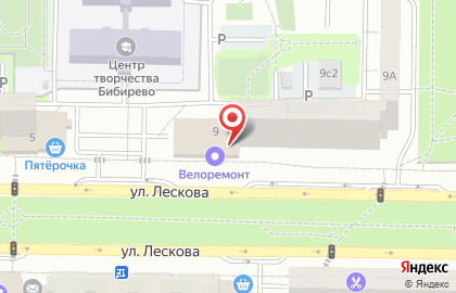 Sunmar на улице Лескова на карте