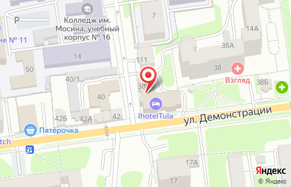 Юридическая компания MD Group на улице Демонстрации на карте