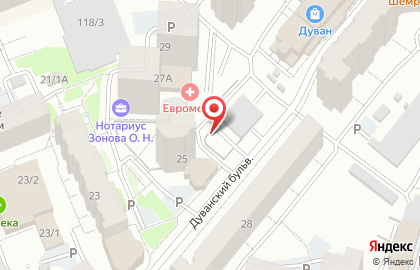 Лабиринт на Дуванском бульваре на карте