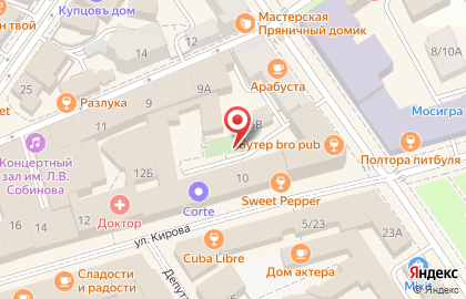 Попугай на улице Кирова на карте