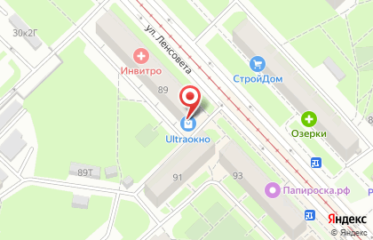 Производственно-монтажная компания УЛЬТРА Окна Питер в Московском районе на карте