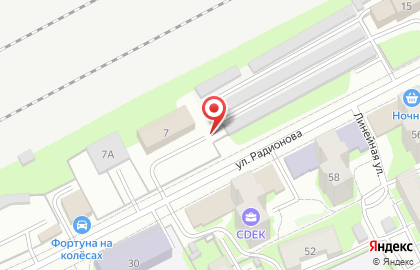 Автостоянка в Кургане на карте
