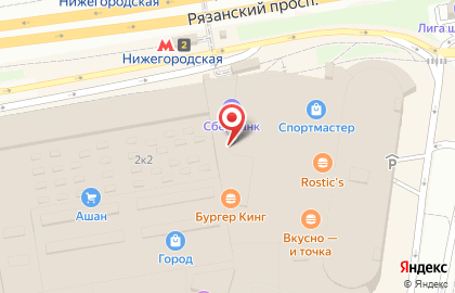 Онлайн-гипермаркет Утконос на метро Нижегородская на карте